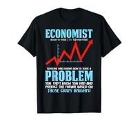 Funny Economics Economist Joke Camiseta Divertida Definición Economía Gracioso Unisex-Adultos Black Manga Corta T-Shirt S