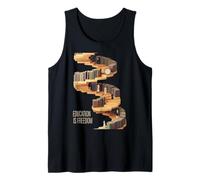 Funny Education Is Freedom Saying Book Shelf Power Mujeres Hombres Camiseta sin Mangas