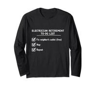 Funny Electrician Retirement To Do List Checklist Retiree Manga Larga