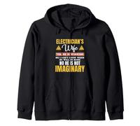 Funny Electricians Wife Yes He's Working Sudadera con Capucha