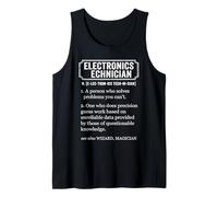 Funny Electronics Technician Dictionary Definition Camiseta sin Mangas