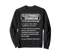 Funny Electronics Technician Dictionary Definition Sudadera