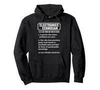 Funny Electronics Technician Dictionary Definition Sudadera con Capucha