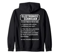 Funny Electronics Technician Dictionary Definition Sudadera con Capucha
