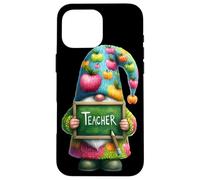 Funny Elementary Teacher Gnome For First Day Of School Carcasa para iPhone 16 Pro Max