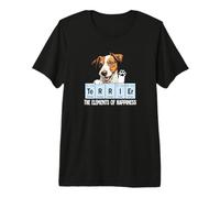 Funny Elements of Happiness Parson Russell Terrier Dog Lover Camiseta Premium