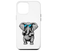 Funny Elephant With Sunglasses Cute African Animals Humor Carcasa para iPhone 12 Pro Max