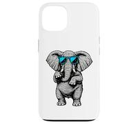 Funny Elephant With Sunglasses Cute African Animals Humor Carcasa para iPhone 13