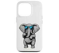 Funny Elephant With Sunglasses Cute African Animals Humor Carcasa para iPhone 13 Pro