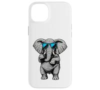 Funny Elephant With Sunglasses Cute African Animals Humor Carcasa para iPhone 14 Plus