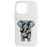 Funny Elephant With Sunglasses Cute African Animals Humor Carcasa para iPhone 14 Pro Max