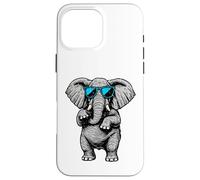 Funny Elephant With Sunglasses Cute African Animals Humor Carcasa para iPhone 16 Pro Max