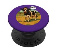 Funny Emooo Cow Halloween gótico punk estilo grunge PopSockets PopGrip Adhesivo