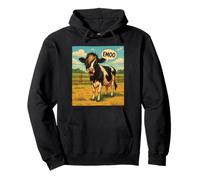 Funny Emooo Cow Halloween gótico punk estilo grunge Sudadera con Capucha
