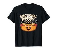 Funny Emotional Hot Dog Apoyo Kawaii Motivacional Camiseta