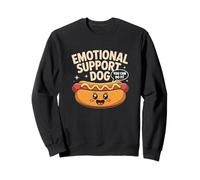 Funny Emotional Hot Dog Apoyo Kawaii Motivacional Sudadera