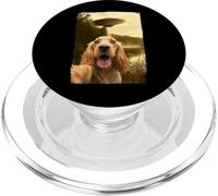 Funny English Cocker Spaniel Dog UFO Encounter Selfie Aliens PopSockets PopGrip para MagSafe