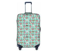 Funny English Dog - Funda protectora para equipaje de viaje, elástica, a prueba de arañazos, varios tamaños, Blanco, M