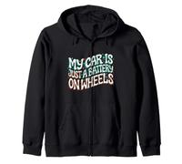 Funny EV Owner My Car Is Just A Battery On Wheels Sudadera con Capucha