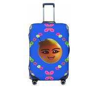 Funny Face - Funda de equipaje de viaje para equipaje de 18 a 32 pulgadas, lavable, resistente a los arañazos, Pera amarilla sonriente, L