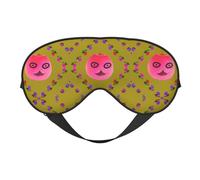 Funny Face Peach Soft Eye Mask. Unisex, cómodo y transpirable, adecuado para el descanso diario. Te ayuda a entrar rápidamente en un sueño profundo.