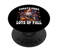 Funny Fall Saying For Garden Mom with Autumn Leaves GNOME PopSockets PopGrip Adhesivo