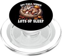 Funny Fall Saying For Husky Dad and Husky Mom Autumn Sleep PopSockets PopGrip para MagSafe