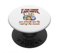 Funny Family Reunion Sarcastic Bird If You Think I Am Nuts PopSockets PopGrip Adhesivo