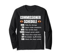 Funny Fantasy Football Commissioner Schedule Draft Day Manga Larga