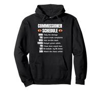 Funny Fantasy Football Commissioner Schedule Draft Day Sudadera con Capucha