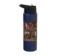Funny Farm Animals Barn Party Country Farmer Humor Stainless Steel Insulated Water Bottle