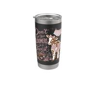 Funny Farm Cow Don't Get Your Bloomers In A Twist Vaso térmico de acero inoxidable de doble pared