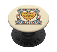 Funny Farm Life Plump Wife Big Barn Nunca Hizo Daño A Cualquier Hombre PopSockets PopGrip Adhesivo
