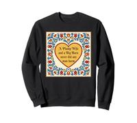 Funny Farm Life Plump Wife Big Barn Nunca Hizo Daño A Cualquier Hombre Sudadera
