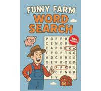 Funny Farm Word Search: Easy to Read Word Puzzles Print about Farming, Farm Animals, Crops, Tractors, and More | 6x9 inches, 150 pages | 70+ Puzzles | Perfect for Travels, Holidays, and Downtimes