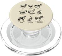 Funny Farmlife Animal Sounds Farmer Animal Theme PopSockets PopGrip para MagSafe