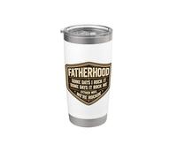 Funny Fatherhood Some Days I Rock It Día del Padre Papá Papa Vaso térmico de acero inoxidable de doble pared