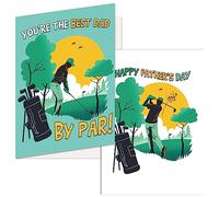 Funny Father's Day Cards Best Dad By Par Golfing Card (Dad By Par) 1 Pack