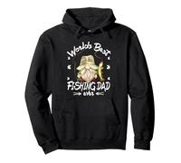 Funny Fathers Day Fisherman GNOME Worlds Best Fishing Dad Sudadera con Capucha