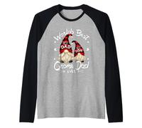 Funny Fathers Day GNOME For Best Dad Father and Son Matching Camiseta Manga Raglan