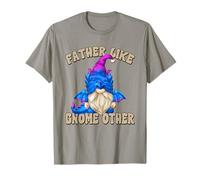 Funny Fathers Day GNOME Graphic For Men Bearded Dragon Dad Camiseta