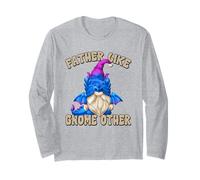 Funny Fathers Day GNOME Graphic For Men Bearded Dragon Dad Manga Larga