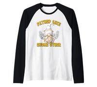 Funny Fathers Day GNOME Graphic For Men Grandpa Angel Dad Camiseta Manga Raglan
