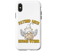 Funny Fathers Day GNOME Graphic For Men Grandpa Angel Dad Carcasa para iPhone X/XS