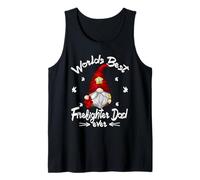 Funny Fathers Day GNOME To Firefighter and Best Fireman Dad Camiseta sin Mangas