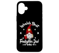 Funny Fathers Day GNOME To Firefighter and Best Fireman Dad Carcasa para iPhone 16 Plus