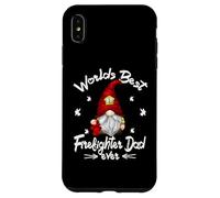 Funny Fathers Day GNOME To Firefighter and Best Fireman Dad Carcasa para iPhone XS MAX
