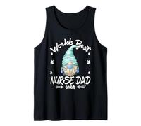 Funny Fathers Day Nursing GNOME For Grandpa Best Nurse Dad Camiseta sin Mangas
