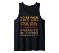 Funny Father's Day Spanish Dia del Padre Regalos para Papa Camiseta sin Mangas