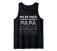 Funny Father's Day Spanish Dia del Padre Regalos para Papa Camiseta sin Mangas